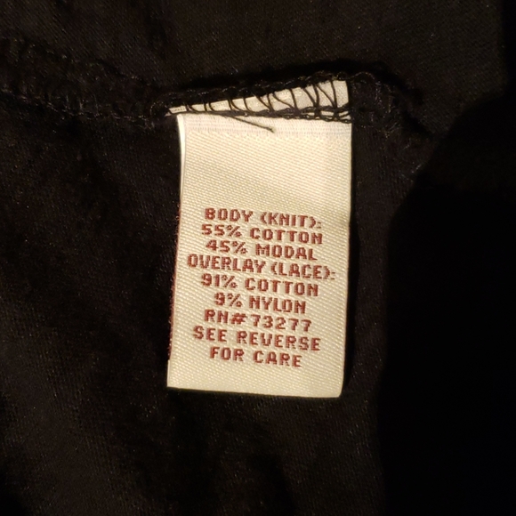 Mudd lace black tank top. Size L - Picture 6 of 7